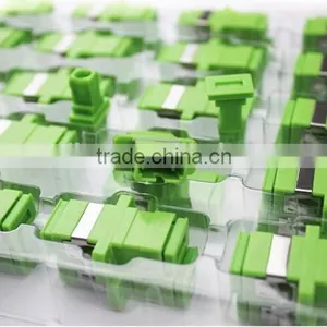 SC APC Square Split Type Fiber Optic Adapter/SC APC Bare Fiber Adapter thumbnail-1