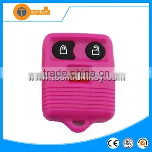 Pink 3 Button Remote Car Key Fob With Abs Material Without Logo no Blade for Ford Max ka Escort thumbnail-1