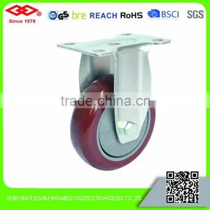 75mm-125mm Polyurethane Caster Wheel With Plastic Center thumbnail-1