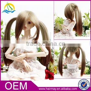 2016 Wholesale Cheap Best Long Cute Synthetic Doll Wigs for BJD thumbnail-1