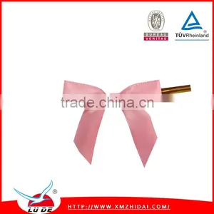 Ribbon Bow With Wire Twist Tie/ribbon Bow Pre-made Bow for Wine Bottle thumbnail-3