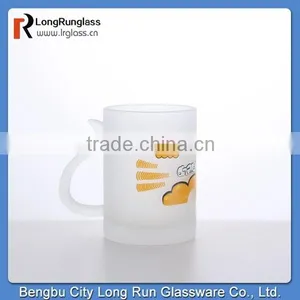 LongRun 296ml Colorful Sprinting Milk Glasses With Handle, Manufacture thumbnail-2