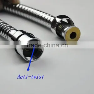 High Quality Stainless Steel Double Locks Anti-twist Shower Hose thumbnail-3