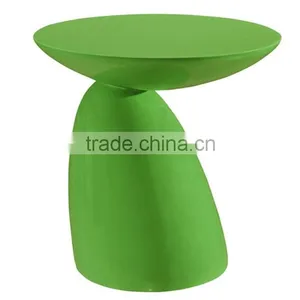 Modern Flow Fiberglass Side Table, Mushroom Shape thumbnail-1