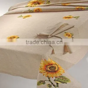 Sunflower Linen Table Cloth thumbnail-1