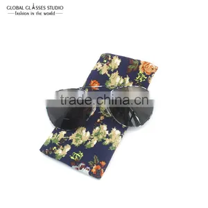 Very Soft Cloth Bag Sunglass Pouches Flower Design Chinese Style Pouch For Small Sunglass & Eyeglasses 85*175mm BDH09X thumbnail-6