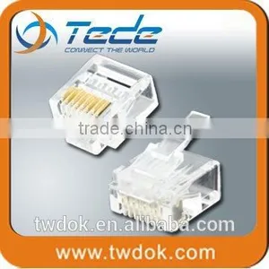 High Quality Utp Modular Plug Cat3 Rj11 Telephone Connector 4p4c thumbnail-1