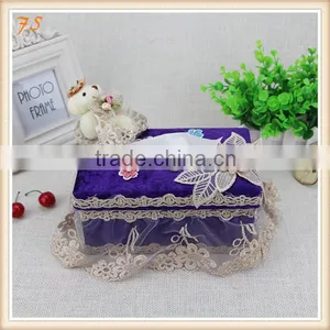 Short Style Lace Tissue Box thumbnail-1