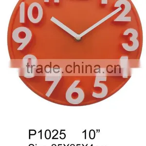 Hot Selling Home Decor 3d Round Plastic Wall Clock thumbnail-3