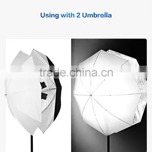 New Released HPUSN 4 in 1 Triple Mount Adapter Speedlite Speedlight Flash Umbrella Holder Light Stand Bracket thumbnail-5