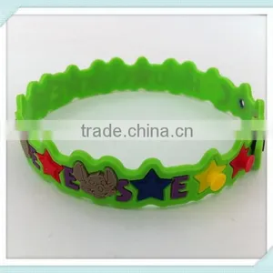High Quality Adjustable Pvc Wristband Custom Rubber Bracelet thumbnail-6