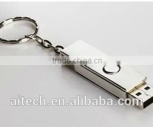 Metal Swivel Usb 4gb , Keychain Usb Drive Laser Print ,engraved Metal Usb thumbnail-3