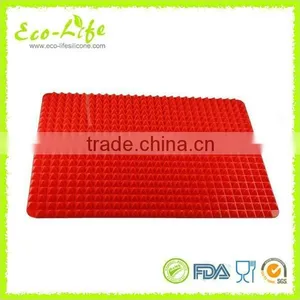 Silicone Cooking Mat Kitchen Utensils New Pyramid Pan Fat Reducing Textured Non Stick thumbnail-2