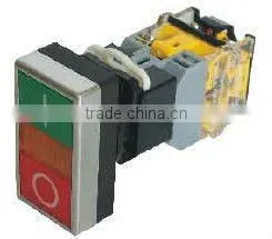 Double Push Button Switch With a Light ,KD38C-11DR.G ,NO+NC thumbnail-1