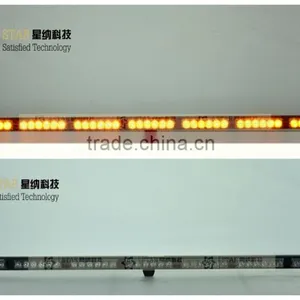 1W*42LED (42W)super Led 7 Heads 42 LED Yellow Vehicle Flashing Strobe Light Bar Warning Light (XN-186-7) thumbnail-1