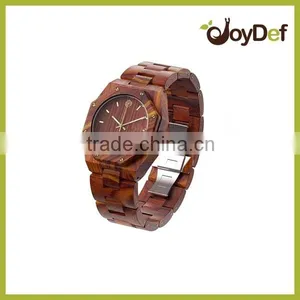 Elegance Fashion Watches Bamboo Wood Watch Red 100% Natural and Original Watch Box thumbnail-3