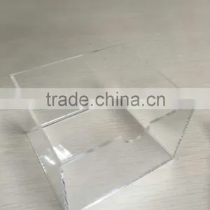 Unique Crystal Clear Plexiglass Souvenir Gift Box /acrylic Wedding Favor Candy Cube thumbnail-1