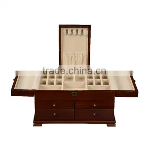 Chinese Factories Wholesale Custom Wooden Jewelry Box, Drawer Storage Boxes, Cosmetic Boxes thumbnail-3