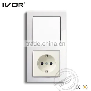 EURO Socket and Switch, German Socket, CE Certificated thumbnail-1
