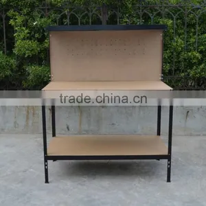 Utility Steel Frame Portable Wooden Workbench thumbnail-1