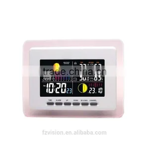 Automatic Wireless Weather Station With 2 Sensors/ Weather Station With Digital Clock Barometer In/Outdoor Temperature Humidity thumbnail-4