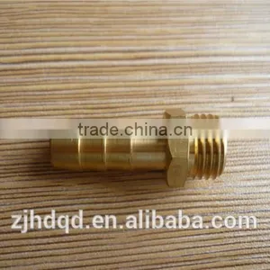 CNC Brass Male Straight Hose Barb Fitting , Hose Oupling thumbnail-2