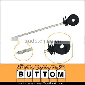 Electric Fence Ring Insulator Horse Fence Ring Insulator for Electric Horse Fence,M6 Thread,black thumbnail-1