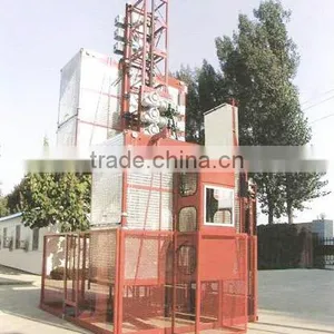 2017 DoubleCages Construction Hoist SC100/100 With Good Quality thumbnail-6