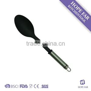 N257 Heat Resistant Densed Nylon Soup Ladle With Stainless Steel Handle thumbnail-1