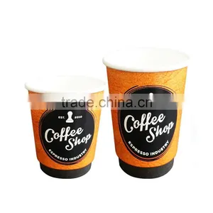 Disposable Custom Printed Paper Coffee Cup Sleeve for Paper Cup thumbnail-6