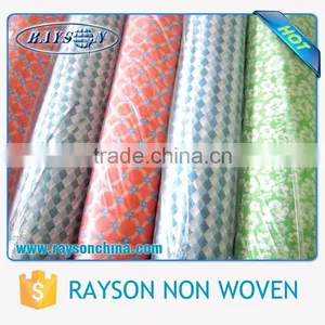 Reasonable Price Colorful Soft Touched Protect Table Nonwoven Airlaid Fabric Square Tablecloth in Roll thumbnail-1