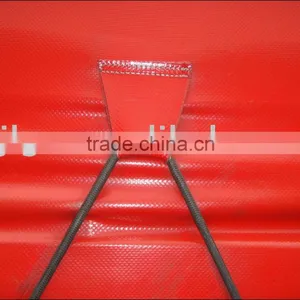 1100d Pvc Coated Tarpaulinr Heavy Duty Blue Waterproof Fabric PVC Truck Cover Trailer Cover Curtains thumbnail-1