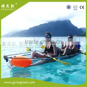 China Supplier New Style no Inflatable PC Crystal Transparent Canoe Kayak thumbnail-6