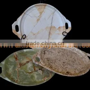 Hot Sale MANUFACTURER AND EXPORTERS OF ONYX FRUIT TRAYS HANDICRAFTS thumbnail-4