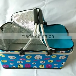 Store More Fashionable Colorful Supermarkt Shopping Basket With Lid thumbnail-2