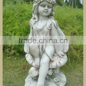 Girl Polyresin Garden Angle Cherubs Statue Decoration Little Angel Statue thumbnail-1