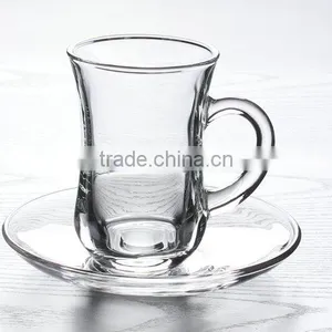 4.5oz Insulated Glass Coffee Mugs With Handles thumbnail-3