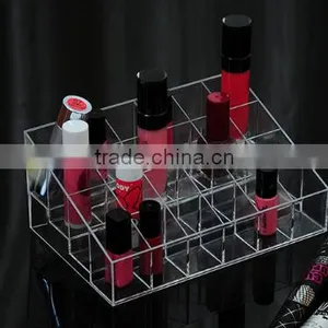 24 Lattices Plastic Lipstick Cosmetic Storage Rack thumbnail-1