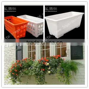 2016 Self Watering Rectangular Planter Box Fiberglass Planter Box thumbnail-4