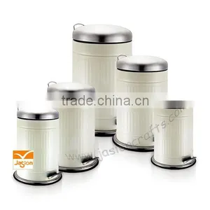 Gialvanized Steel Pedal Bin Set of 5 With Powder Coating thumbnail-1