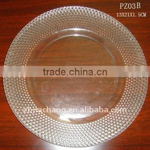 Clear Glass Charger Plate thumbnail-1