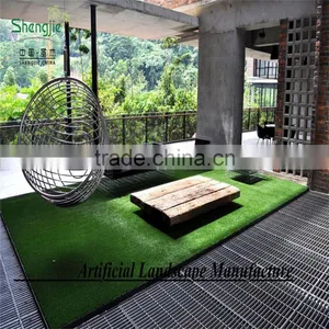 SJ20170021 Wholesale 40*60cm Synthetic Artificial Landscape Grass Mat for Indoor thumbnail-1