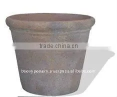 Vietnam Old Stone Outdoor Planter, Outdoor Pottery thumbnail-1