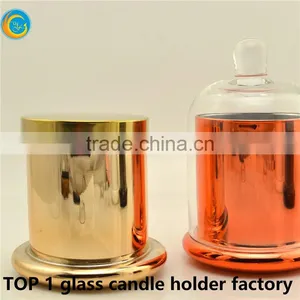 Large Glass Bell Candle Jars Bulk of Yufeng Craft thumbnail-3