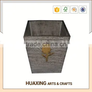 All Size Ornamental Wooden Flower Pot for Herb Plant thumbnail-2