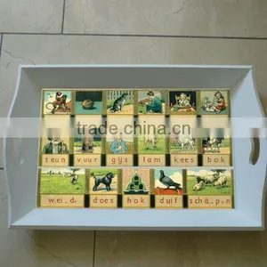 Popular Wooden Bottom Sticker Tray thumbnail-1