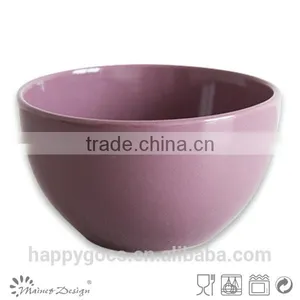 Ceramic Round Bowl Stoneware Dark Purple Rice Bowl Cereal Bowl thumbnail-4
