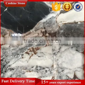 Black White Polished 1.8cm Thickness Cultured Galaxy Blue Marble Slabs thumbnail-4
