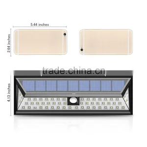 Bright 54LED Solar Power Led Wireless Security Waterproof Motion Sensor Wall Light for Diveway Patio Garden Path thumbnail-1