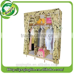 High Quality Fashion Modren Portable Fabric Wardrobe thumbnail-3